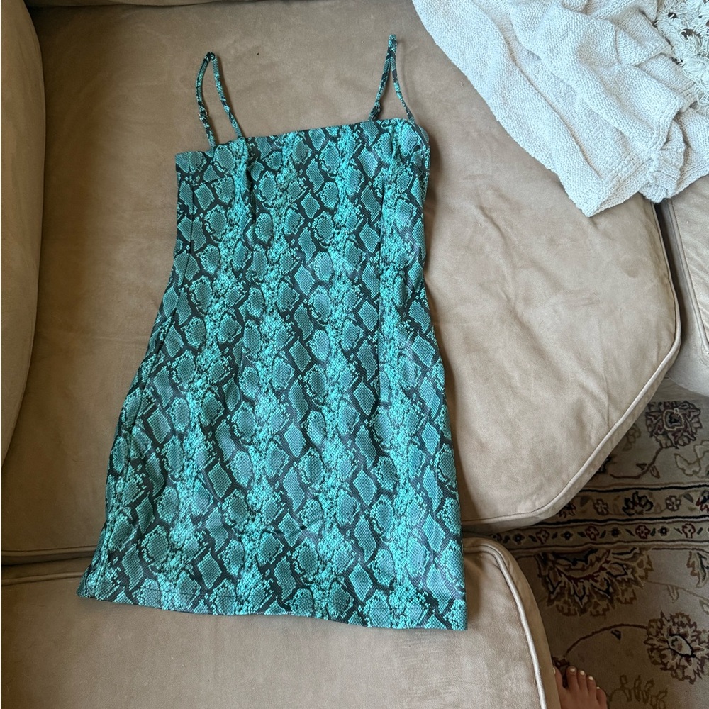Nordstrom Blue Sheath Mini Dress Spaghetti Strap